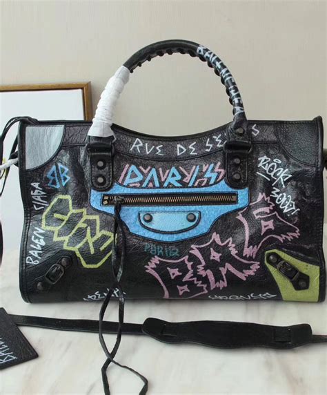 balenciaga graffiti bag replica